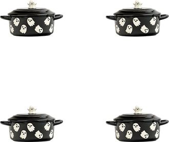 10 Strawberry Street Set Of 4 Flying Ghost Bakeware Cocotte