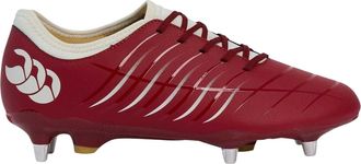 Canterbury Of New Zealand Phoenix 2.0 rugby-schoenen voor heren met veters, voor zachte ondergrond (Rode Dahlia)