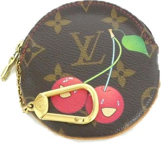 Louis Vuitton Marron Coated Canvas Coin Purse/Coin Case (Pre-Owned)