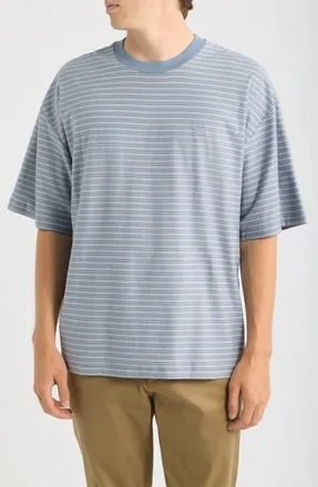 Carhartt Work in Progress Dupree Oversize Stripe Cotton T-Shirt in Dupree Stripe/shady Blue at Nordstrom, Size X-Large