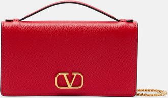 Valentino Garavani Portafoglio VLogo Mini in pelle con catena