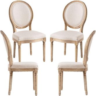 Regalos Miguel Packs Sillas Comedor - Pack 4 Sillas Palace - Crema