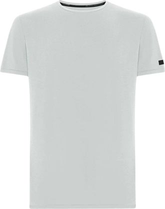 Roberto Ricci Design T-shirt met seersuckerstructuur - Heren - T-shirts - Wit - S - Leer - Tops