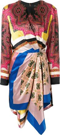 Etro gebreide jurk met patroon - Roze