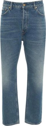 Golden Goose Blauwe Regular Fit Happy Jeans - Heren - Regular Fit Jeans - Blauw - W34 - Katoen - Jeans