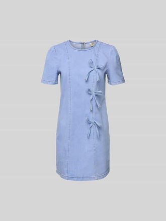 Baum Und Pferdgarten Minikleid mit Rundhalsausschnitt in Hellblau, Gr&ouml;&szlig;e 36