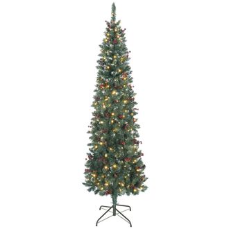 HOMCOM &Aacute;rbol de navidad 75x75x210 cm verde