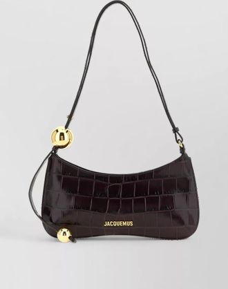 Jacquemus le bisou leather clutch bag