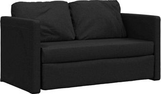vidaXL Folding Sofa Bed Black 112 x 60 x 55 cm Fabric vidaXL