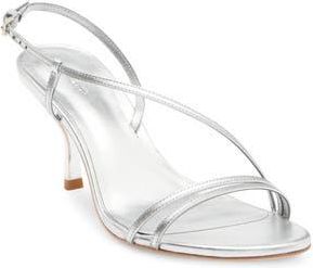 Reformation Petunia Sandal in Silver at Nordstrom Rack, Size 9.5