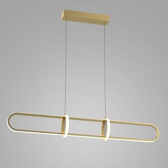 Netlighting Modern LED Hanging Pendant Golden Warm White 3000K 1300lm Dimmable in Gold