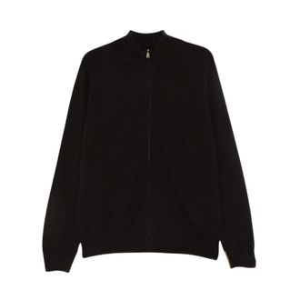Paul Smith Cardigan con zip in cashmere - - Knitwear - Uomo - Nero - M
