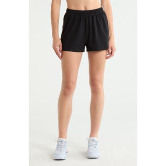 SPLITS59 Ella Airweight Track Shorts in Black/white at Nordstrom, Size X-Small