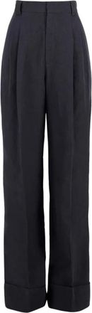 Zeus + Dione Dames, Broeken, Zwart, Maat: XL Linnen