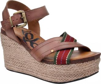 OTBT Womens Topsail Wedge Sandal In Brown Sugar