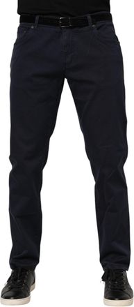 Dolce & Gabbana Mens Blue Cotton Tapered Denim Jeans Clothing