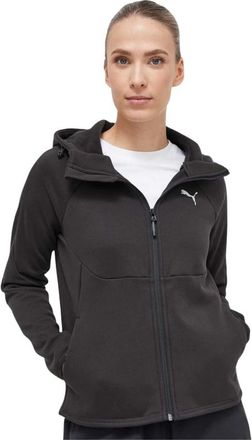 Puma Evostripe Winterized Sweatshirt - Dames - Sportshirts - Zwart - XS - Katoen - Fitness