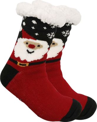 Generic Gifts For Gifts For 15 Year Old Girls WomenS Gift Adult Christmas Holiday Socks Colorful Indoors Striped Slipper Socks Fleece Knit Thick Warm Christma