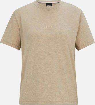 HUGO BOSS Womens Luxe Modal Loungewear T-Shirt, Medium Beige - Tan - Size: 18/16/16