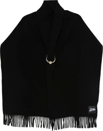 Jean Paul Gaultier Sciarpa con frange - Nero