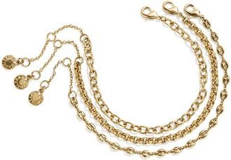 BaubleBar Emmy Set of 3 Waterproof Bracelets in Gold at Nordstrom