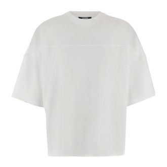 Jacquemus Cotton T-shirt with back logo - male - Jacquemus - T-Shirts - White - S - Tops
