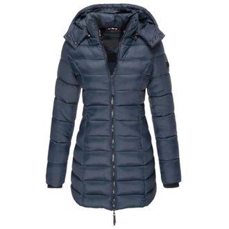 Generic Womens Winter Puffer Coat Lightweight Hooded Down Jacket Ladies Slim Fit Mid Length Puffer Quilted Parka Jacket Overcoat with Hood 30Th Birthday Gifts