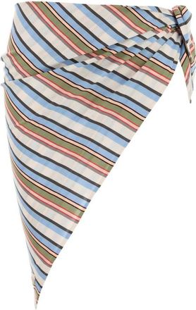 Prada MultiColor Embroidered Cotton Sarong