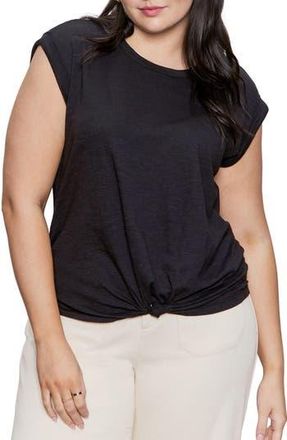 Sanctuary Knotted Muscle Tee in Black at Nordstrom Rack, Size 2X