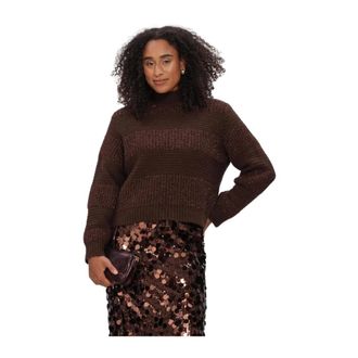 Pom Amsterdam Kate Pullover - Dames - Truien - Bruin - Maat: S