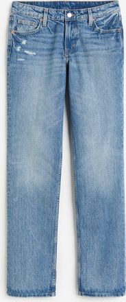 H&M Straight Low Jeans - Blue