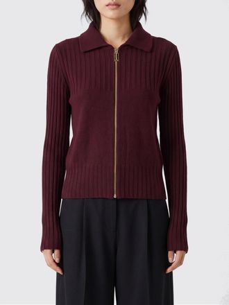 Victoria Beckham Cardigan a coste in lana e cashmere con zip