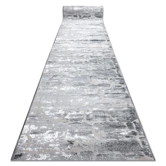 RugsX RugsX Structural Mefe Runner in Grey | Size: 120 cm x 410 cm