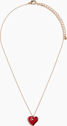 H&M Halskette mit Herzanh&auml;nger - Red