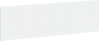 vidaXL Cabecero Montada En La Pared Ede Blanco Madera De Ingenier&iacute;a Vidaxl