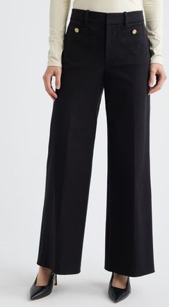 Frame Denim Modernist High Waist Pocket Pants in Black at Nordstrom, Size 10