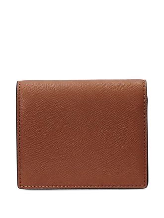 Lauren Ralph Lauren Saffiano leather cardholder - women - Polyester/Leather - One Size - Brown