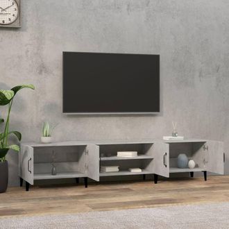 Berkfield Home TV Cabinet Concrete Grey 180x31.5x40 cm Engineered Wood