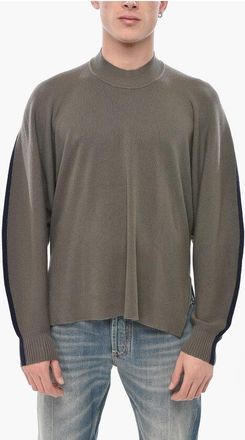 Homme Pliss&eacute; Issey Miyake Wool Crewneck with Contrast Details size S