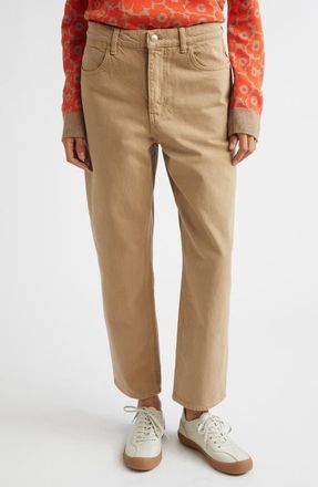 Marimekko Maridenim Barrel Jeans in Brown at Nordstrom, Size 26 28