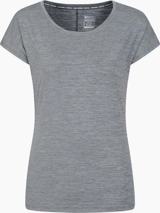 Mountain Warehouse Womens Mountain Warehouse Womens/Ladies Panna II UV Protection Loose T-Shirt - Grey - Size: 12
