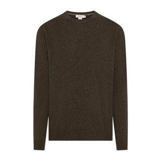 Seventy Jersey de punto liso con cuello redondo - Knitwear - Hombre - Marr&oacute;n - 3XL