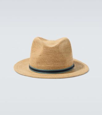 Borsalino Argentina crochet straw fedora