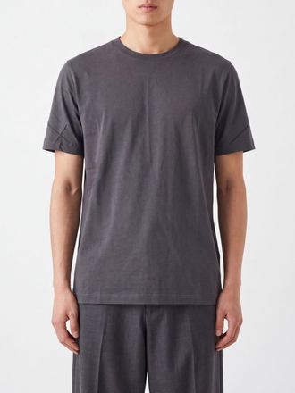 Thom Krom T-shirt girocollo a maniche corte in puro cotone