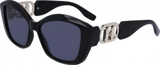 Karl Lagerfeld Womens KL6102S 56 001 Sunglasses - Black - One Size
