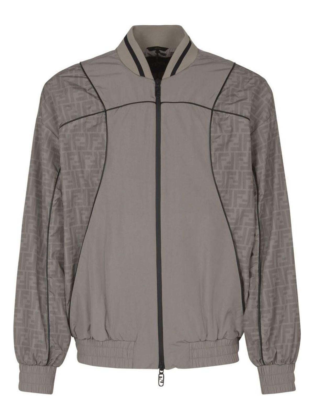 【フェンディ】 Jackets - Bomber Jackets ジャケット FENDI College-style Bomber Jacket MULTICOLOUR | Base Blu