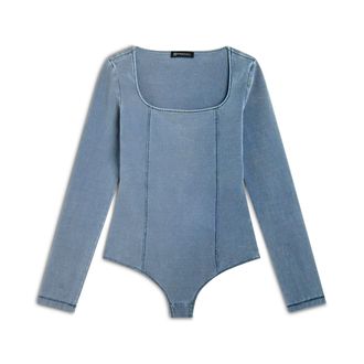 Freddy Body scollo quadrato in jersey effetto denim