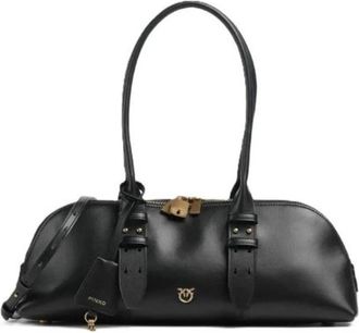 Pinko Escape Bowling Bag - Dames - Schoudertassen - Zwart - ONE Size - Katoen - Tassen