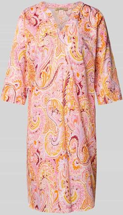 Smith & Soul Knielanges Kleid mit V-Ausschnitt in Apricot, Größe XXL