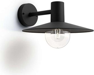 Philips myGarden - Lampada da parete per esterni 30x22 cm, E27, nero 915005553401